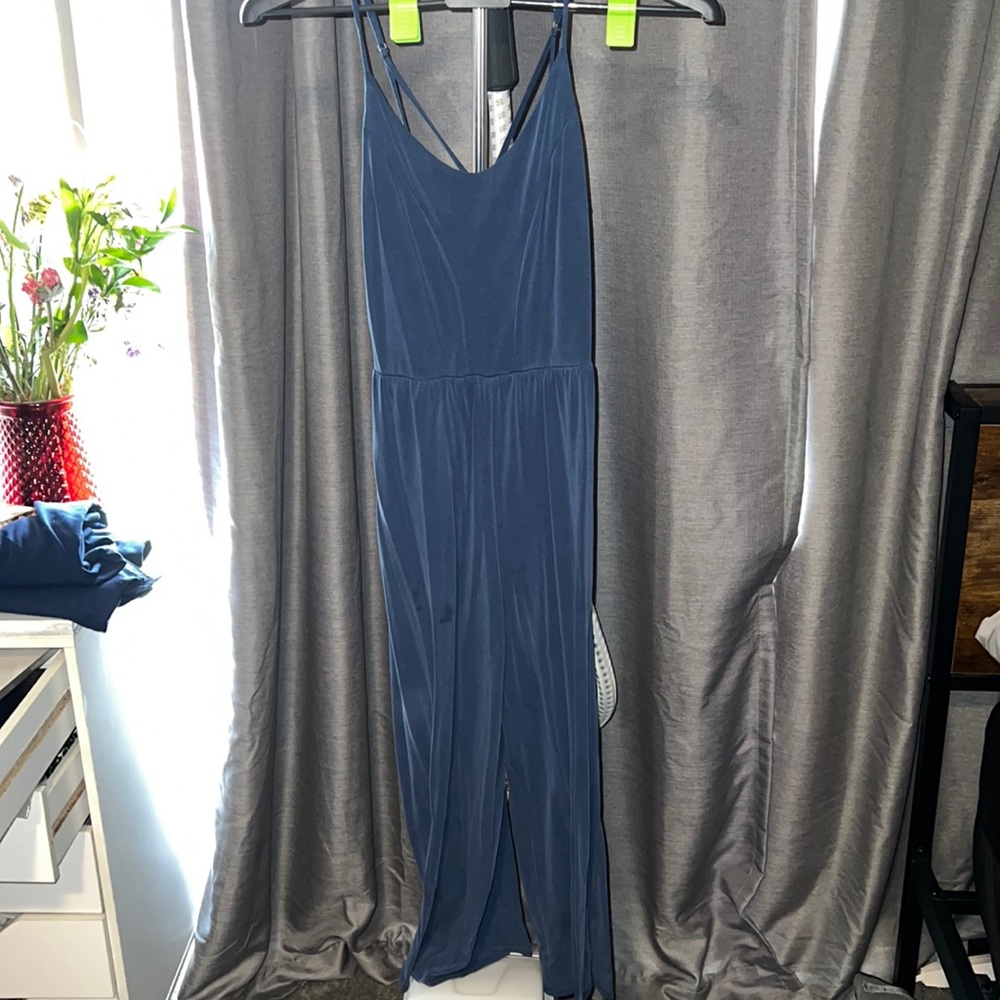 Blue jumpsuit